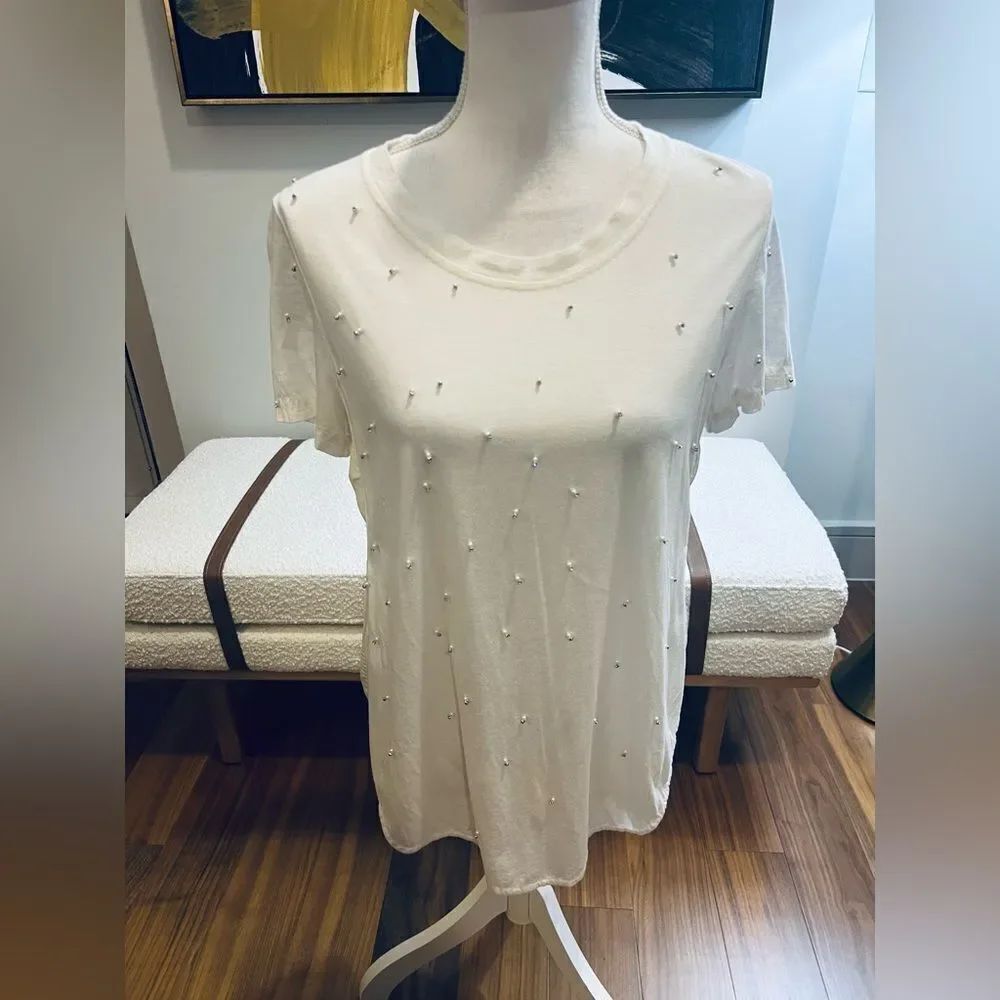 3.1 Phillip Lim blouse with pearl and silver embellishments size 2